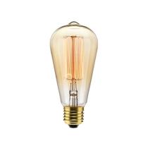 Lâmpada Filamento de Carbono ST64 40W E27 220V Dimerizavel Retro Vintage