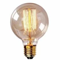 Lâmpada Filamento de Carbono Vintage G80 E27 40W Ambar 2400K Lâmpada Filamento de Carbono Vintage G80 E27 40W Ambar 2400K