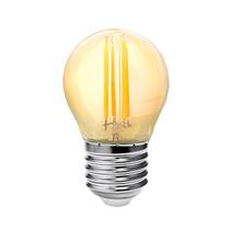 Lâmpada Filamento de LED Bulbo Bolinha G45 4W Luz Quente Âmbar 2200K Bivolt