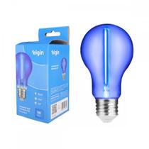 Lampada Filamento De Led Elgin A60 - 1W. 50Lm E-27 Bivolt Azul Lampada Filamento De Led Elgin A60 - 1W. 50Lm E-27 Bivolt Azul