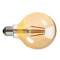 Lâmpada Filamento de LED Globo G80 4W Âmbar Bivolt Galaxy - Galaxyled Lâmpada Filamento de LED Globo G80 4W Âmbar Bivolt Galaxy - Galaxyled