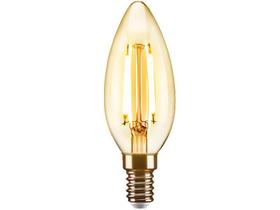 Lâmpada Filamento de LED Vela Elgin E27 Amarela - 2W 2200K C35