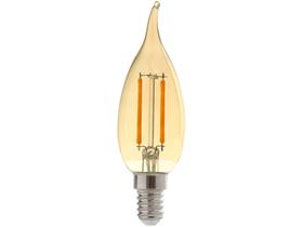 Lâmpada Filamento de LED Vela Kian E14 - Âmbar 2W 2200K Antique Nouveau