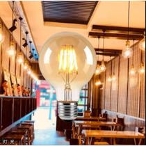 Lâmpada Filamento Grande Super LED Vintage G80 4W E27 Luz Quente 2200K (Amarelo Âmbar) WXG804Y