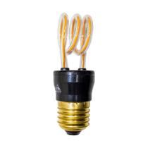 Lâmpada Filamento Led 3d Espiral Branco Quente 4w St1623 Lâmpada Filamento Led 3d Espiral Branco Quente 4w St1623