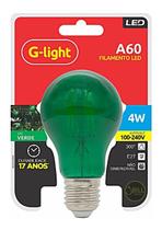 Lâmpada Filamento Led 4w E27 A60 Transparente Verde