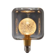 Lâmpada Filamento Led Cubo Bubbles Fumê E27 4W 2200K Bivolt