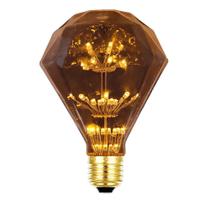 Lâmpada Filamento Led D95 2w Vintage Diamante Âmbar Bivolt