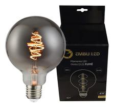Lâmpada Filamento Led G125 Fumê Black 4W E27 Bivolt Âmbar Lâmpada Filamento Led G125 Fumê Black 4W E27 Bivolt Âmbar