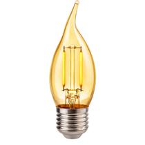Lâmpada Filamento Led Retrô Vela Chama Âmbar E27 2W Bivolt Lâmpada Filamento Led Retrô Vela Chama Âmbar E27 2W Bivolt