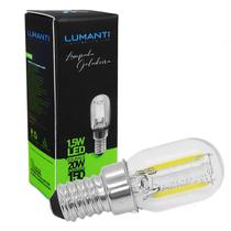 Lâmpada Filamento Led T22 Geladeira 1,5W 127V E14 Branc Frio