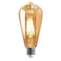 Lâmpada Filamento St64 4w Branco Quente 2600k Âmbar - LedLamp