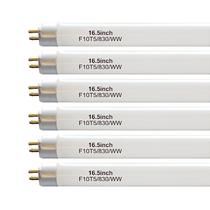 Lâmpada fluorescente 10W 3000K 16,5 polegadas T5 G5, 2 pinos, pacote com 6 Lâmpada fluorescente 10W 3000K 16,5 polegadas T5 G5, 2 pinos, pacote com 6