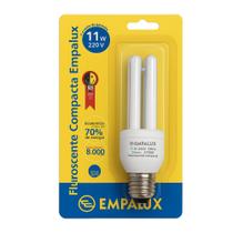 Lampada fluorescente 11w 220v compacta amarela 2700k empalux Lampada fluorescente 11w 220v compacta amarela 2700k empalux