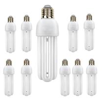 Lampada Fluorescente 15w Kit 10 Uni 220v Iluminaçao Branco Frio Casa Rua Ambiente Energia