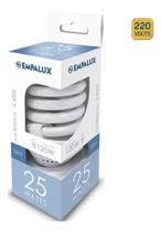 lampada fluorescente compacta espiral 25w 220v E27 EMPALUX 6500K lampada fluorescente compacta espiral 25w 220v E27 EMPALUX 6500K