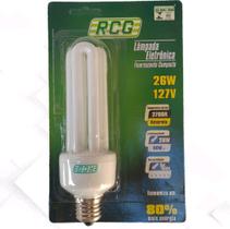 Lampada Fluorescente compacta Rcg Luz Amarela Nova 127v 26w