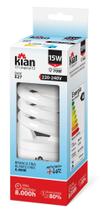 Lampada fluorescente espiral 15w x 220v 6500k