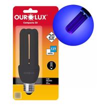 Lâmpada Fluorescente Luz Negra 3u 20w 127v Efeito Neon