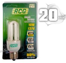 Lampada Fluorescente Rcg Luz Amarel Nova 127v 10w 2700k 20un