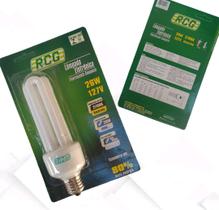 Lampada Fluorescente Rcg Luz Amarela Nova 127v 26w 2700k