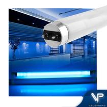 Lâmpada fluorescente tubular t8 30w luz negra g13 mata-mosca