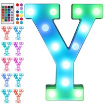 Lâmpada Foaky Colorful LED Letter Light 23x20x5cm Remote