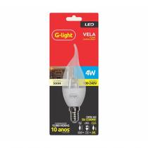 Lâmpada G-Light Chama Vela Clara Led C35 4W 3000K Autovolt