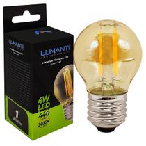 Lâmpada G45 Filamento Led 4w Ambar Bivolt E27 2400k Lâmpada G45 Filamento Led 4w Ambar Bivolt E27 2400k