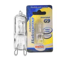 Lâmpada G9 Halógena 40w Bipino 2700k Luz Quente 220v Lâmpada G9 Halógena 40w Bipino 2700k Luz Quente 220v