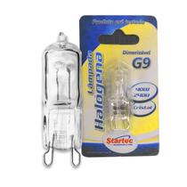 Lâmpada G9 Halógena 60W Bipino 2700K Luz Quente