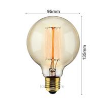 Lâmpada G95 Filamento Carbono 40W 2000K Âmbar Elgin