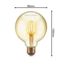 Lâmpada G95 Filamento LED 4W Bivolt 2200K Âmbar Elgin