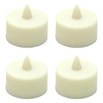 Lâmpada Gerson 39200 de 1,5" Bisque LED Tea Light Timer, pacote com 4 Lâmpada Gerson 39200 de 1,5" Bisque LED Tea Light Timer, pacote com 4