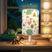 Lâmpada GFTDNS Dinosaur Room Decor 13x13x25cm Base de madeira Lâmpada GFTDNS Dinosaur Room Decor 13x13x25cm Base de madeira