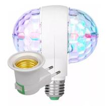 Lampada Giratória Abajur Dupla Maluca Colorida Festa Balada Lampada Giratória Abajur Dupla Maluca Colorida Festa Balada