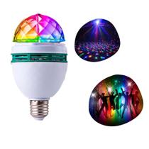 lâmpada giratória colorida festa led colorida rotativa bola colorida - bj8715
