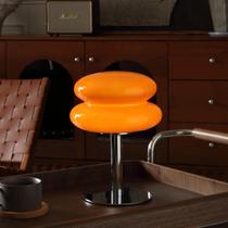 Lâmpada Glivpny Mushroom Modern Dimmable Orange de meados do século