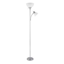 Lâmpada GLOBE 67134 183 cm Torchiere & Reading Light Silver