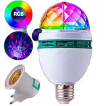 Lâmpada Globo De Luz Giratória Led Jogo Balada Tomada Fest Lâmpada Globo De Luz Giratória Led Jogo Balada Tomada Fest