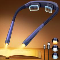 Lâmpada Glocusent Neck Reading Light, recarregável 1600mAh