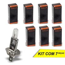 Lâmpada H1 Teslla Halógena 12V 55W 3200K - 7 Peças