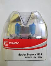 Lampada H11 Super Branca 12v - 55W - Cinoy - Kit Com 2 Lampadas