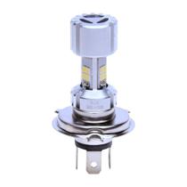 Lampada H4-153 3 Leds Kga Para Moto 10/15w Vdc H4 P43t