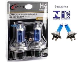 Lampada H4 60/55w 12v Super Branca Par