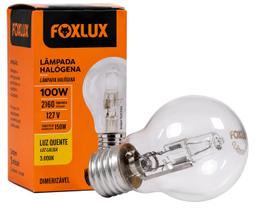Lâmpada Halógena 100w 3000k E27 Foxlux Bulbo Lâmpada Halógena 100w 3000k E27 Foxlux Bulbo