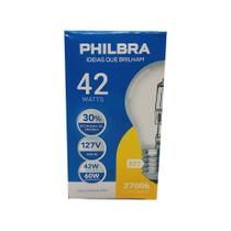 Lâmpada Halógena A55 42w 127v Luz Amarela Philbra