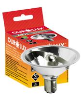 Lâmpada Halógena Ar70 50w 12v Ba15d Cor da Luz 2800k Branco Quente Ourolux