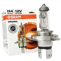 Lâmpada Halógena Automotiva Osram Original H4 60/55W Branco Quente 3200k Farol Alto e Baixo 12V