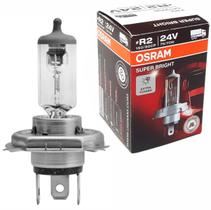 Lâmpada Halógena Automotiva Osram Super Bright H4 R2 75/70W 24V Off Road Branco Quente